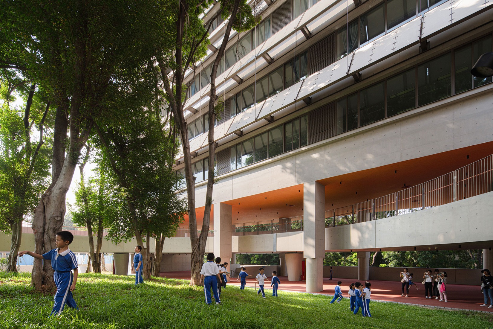 Escuela primaria de lenguas extranjeras Liyuan por Vector Architects. Fotografía por Canhui Luo.
