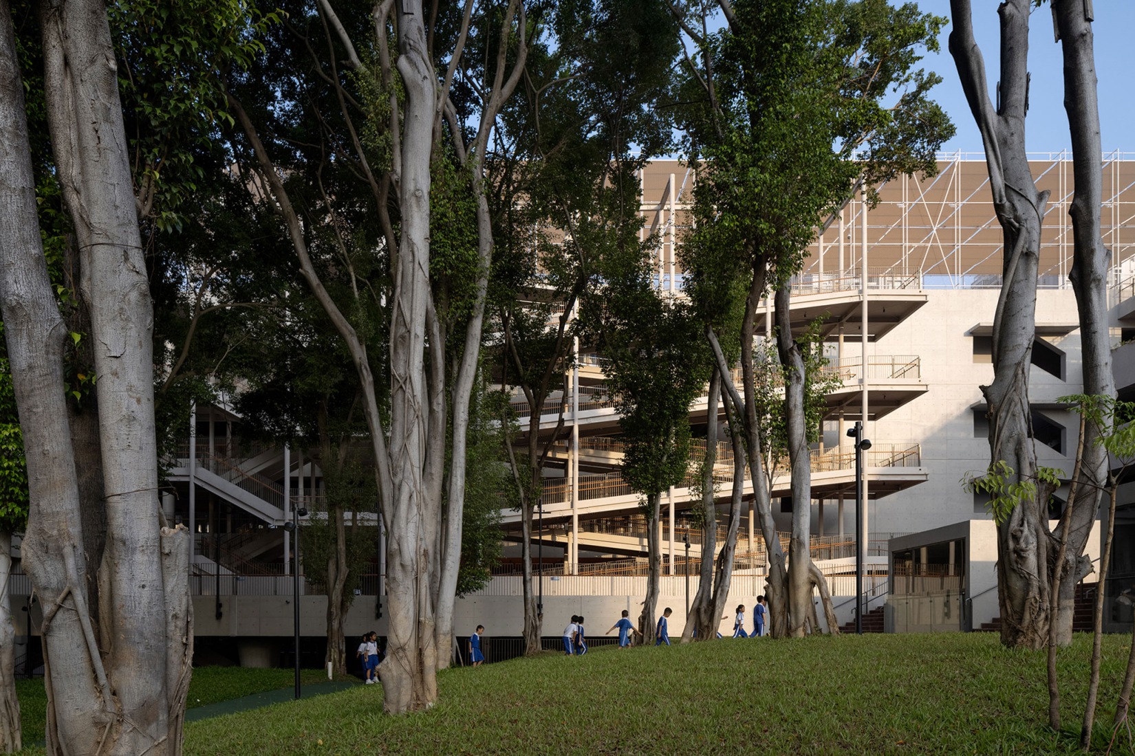 Escuela primaria de lenguas extranjeras Liyuan por Vector Architects. Fotografía por Arch-Exist.