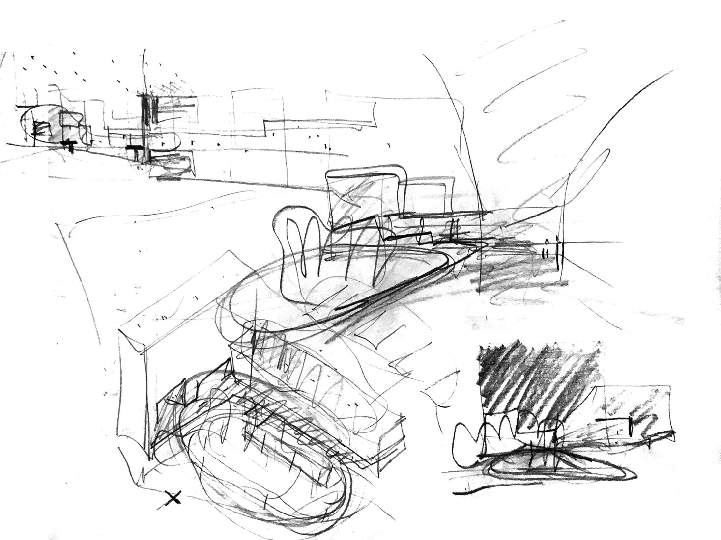 Croquis. Escuela primaria de lenguas extranjeras Liyuan por Vector Architects.
