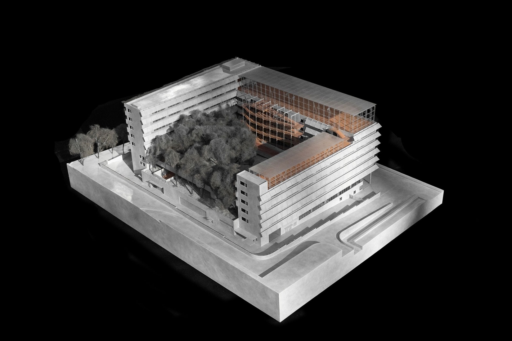 Maqueta. Escuela primaria de lenguas extranjeras Liyuan por Vector Architects.