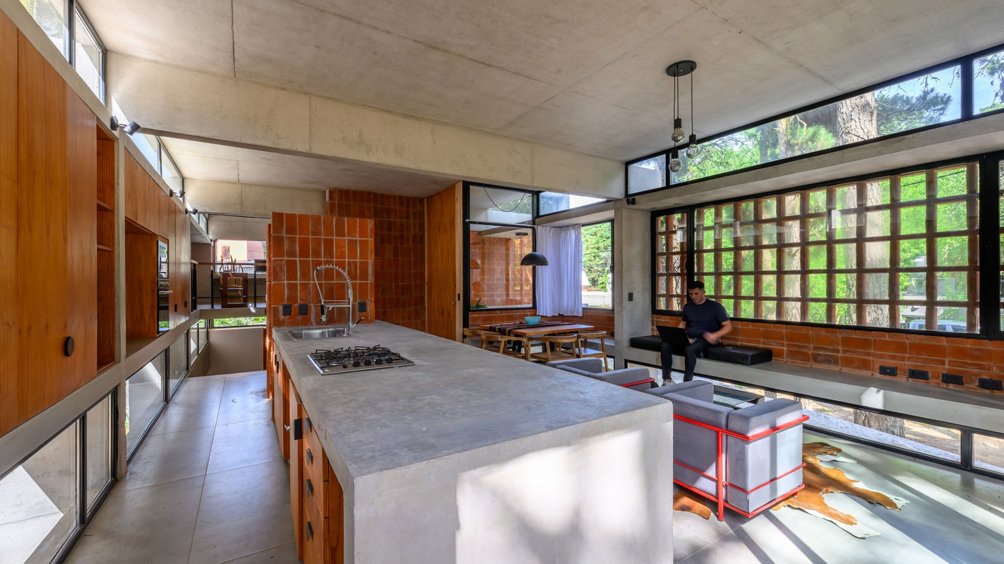 Forest Fruit House by Barrionuevo Villanueva Arquitectos. Photograph by Gonzalo Viramonte.  