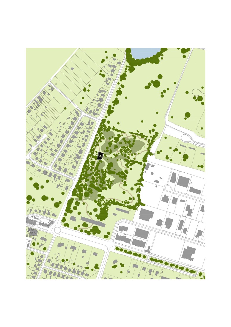 Site plan. "La Biomista" Cosmopolitan Culture Park by Van Belle & Medina.