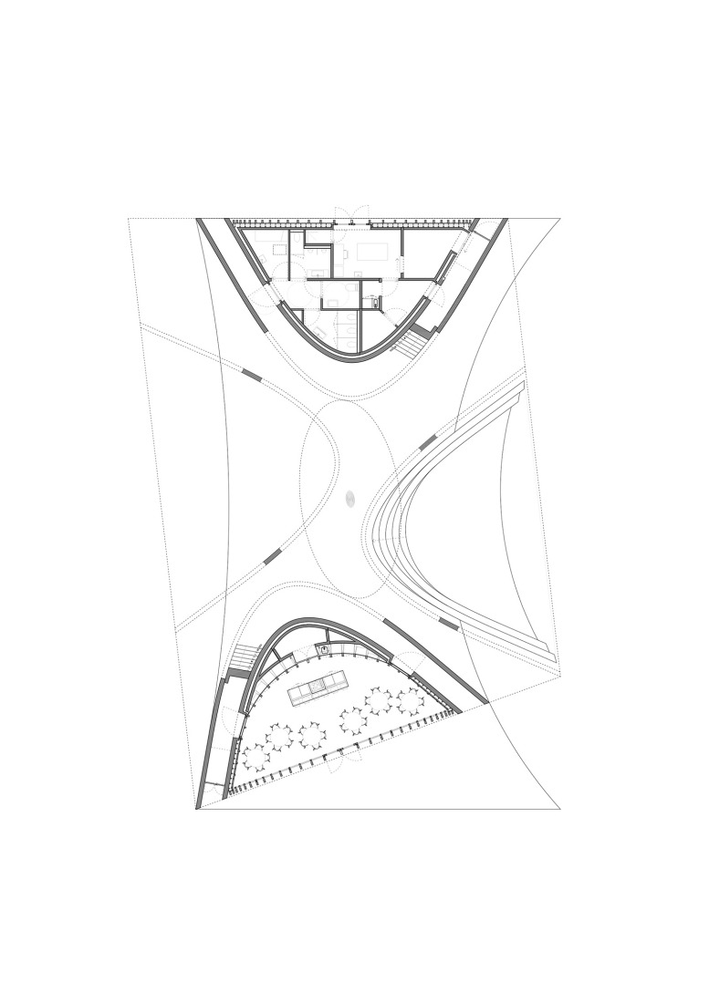 Ground floor plan. "La Biomista" Cosmopolitan Culture Park by Van Belle & Medina.