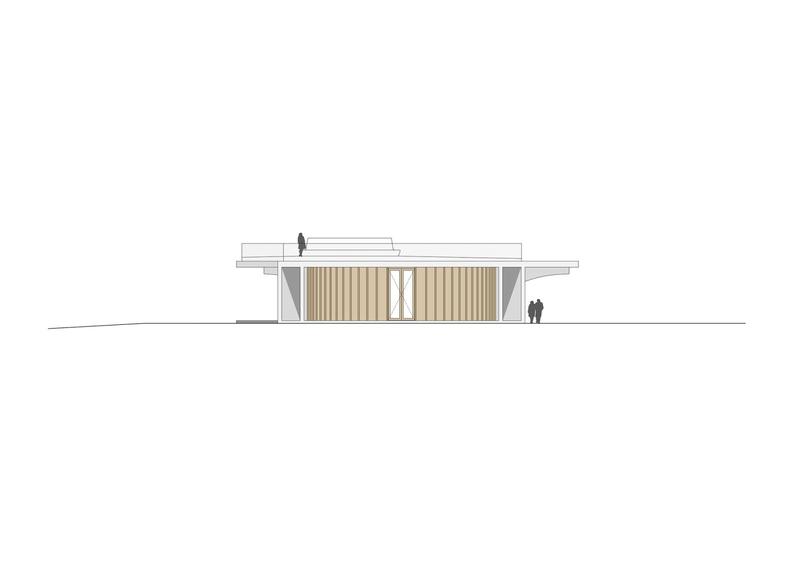 Elevations. "La Biomista" Cosmopolitan Culture Park by Van Belle & Medina.