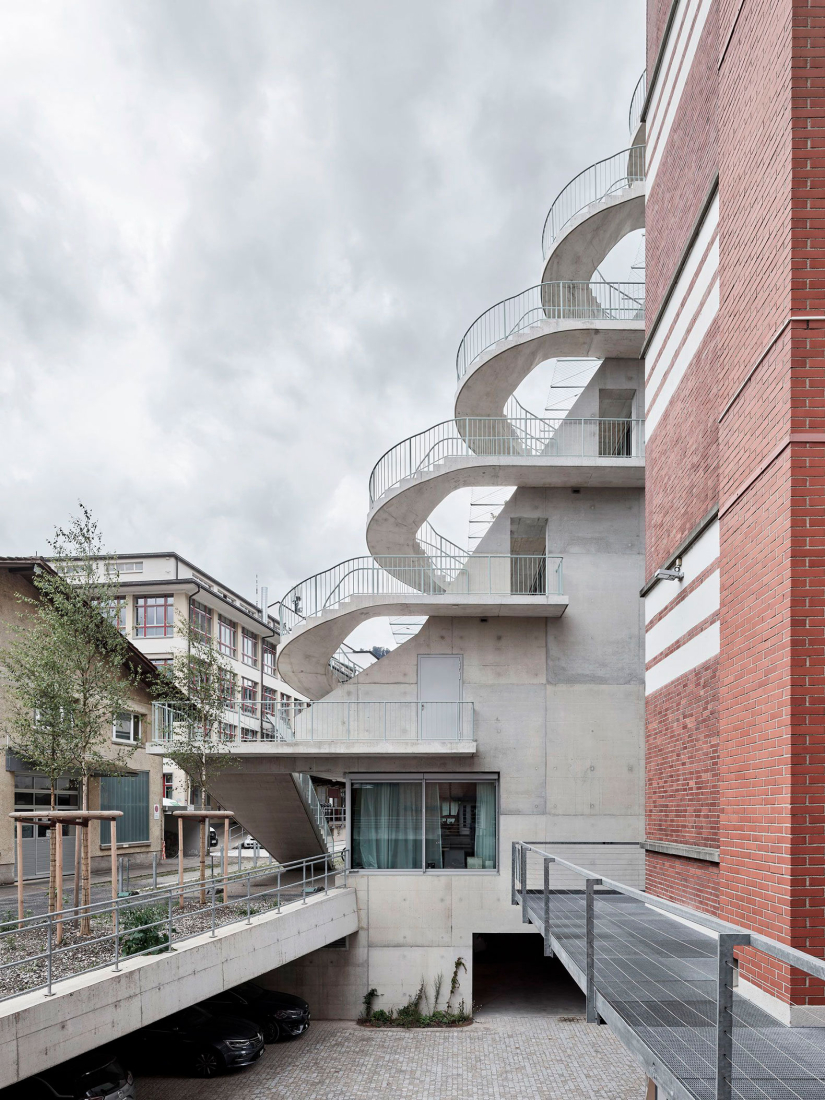 Office and Commercial Building Binzstrasse by EM2N. Photograph by Kuster Frey.