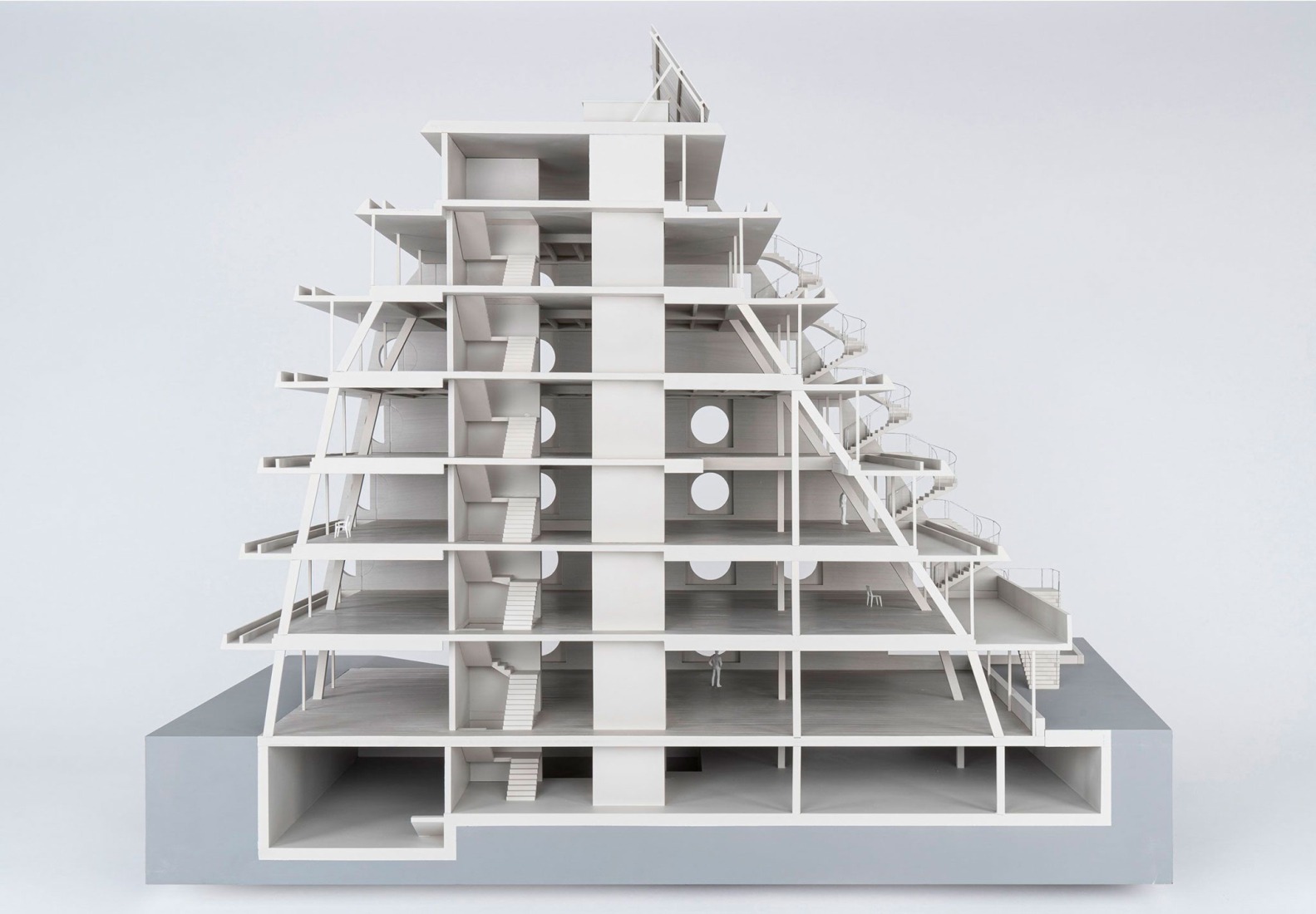 Model. Office and Commercial Building Binzstrasse by EM2N.