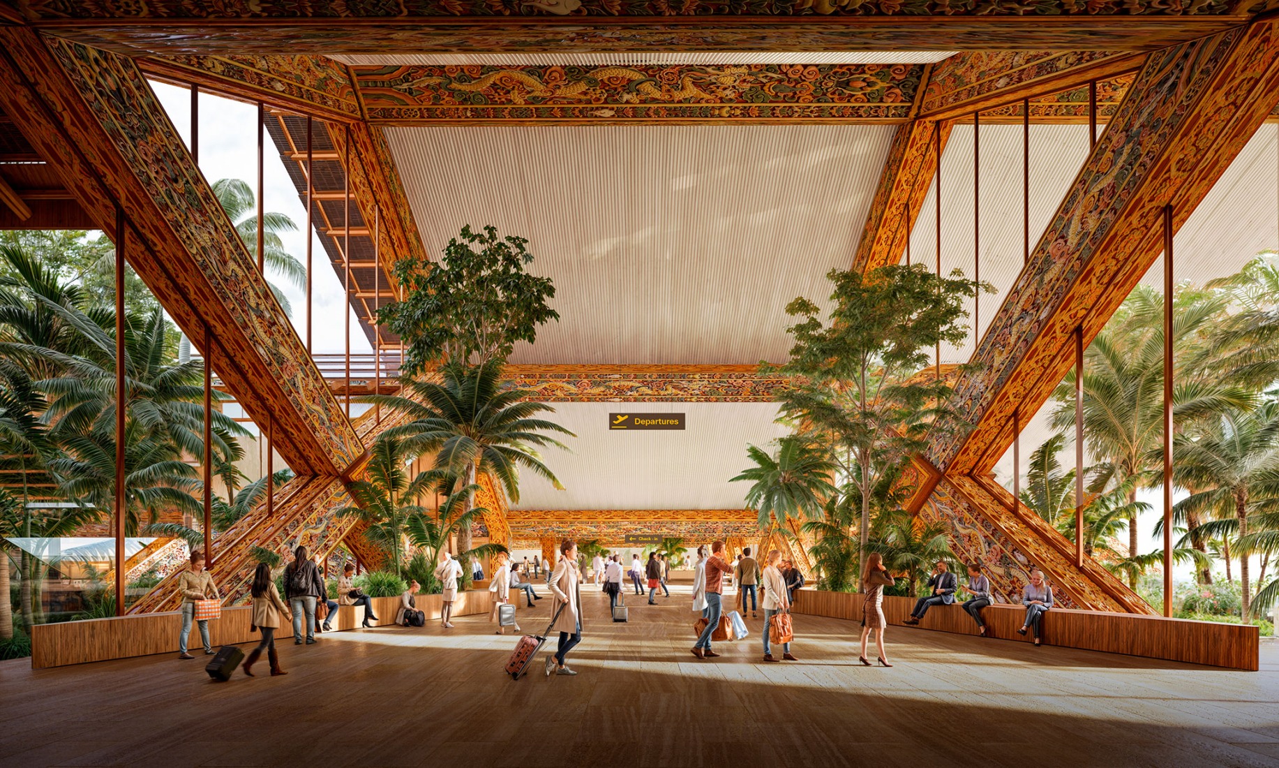 Aeropuerto Internacional de Gelephu por BIG. Visualización por BIG.