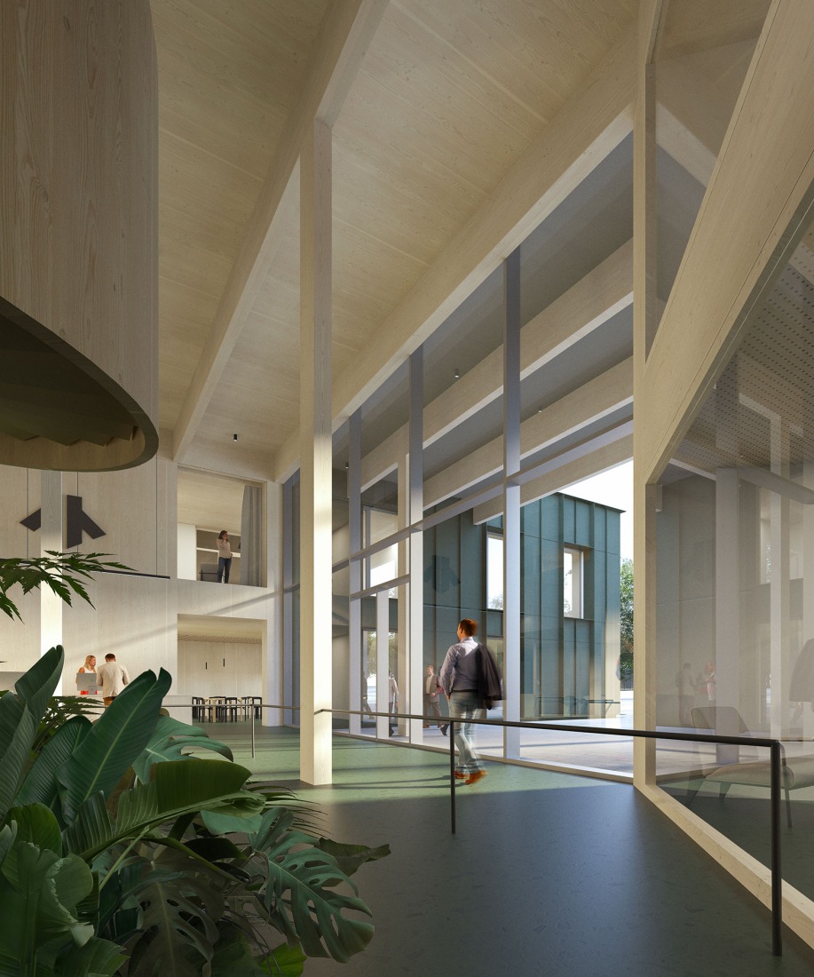 "Forestry in the Forest" by CHYBIK+KRISTOF. Rendering by CH+K.