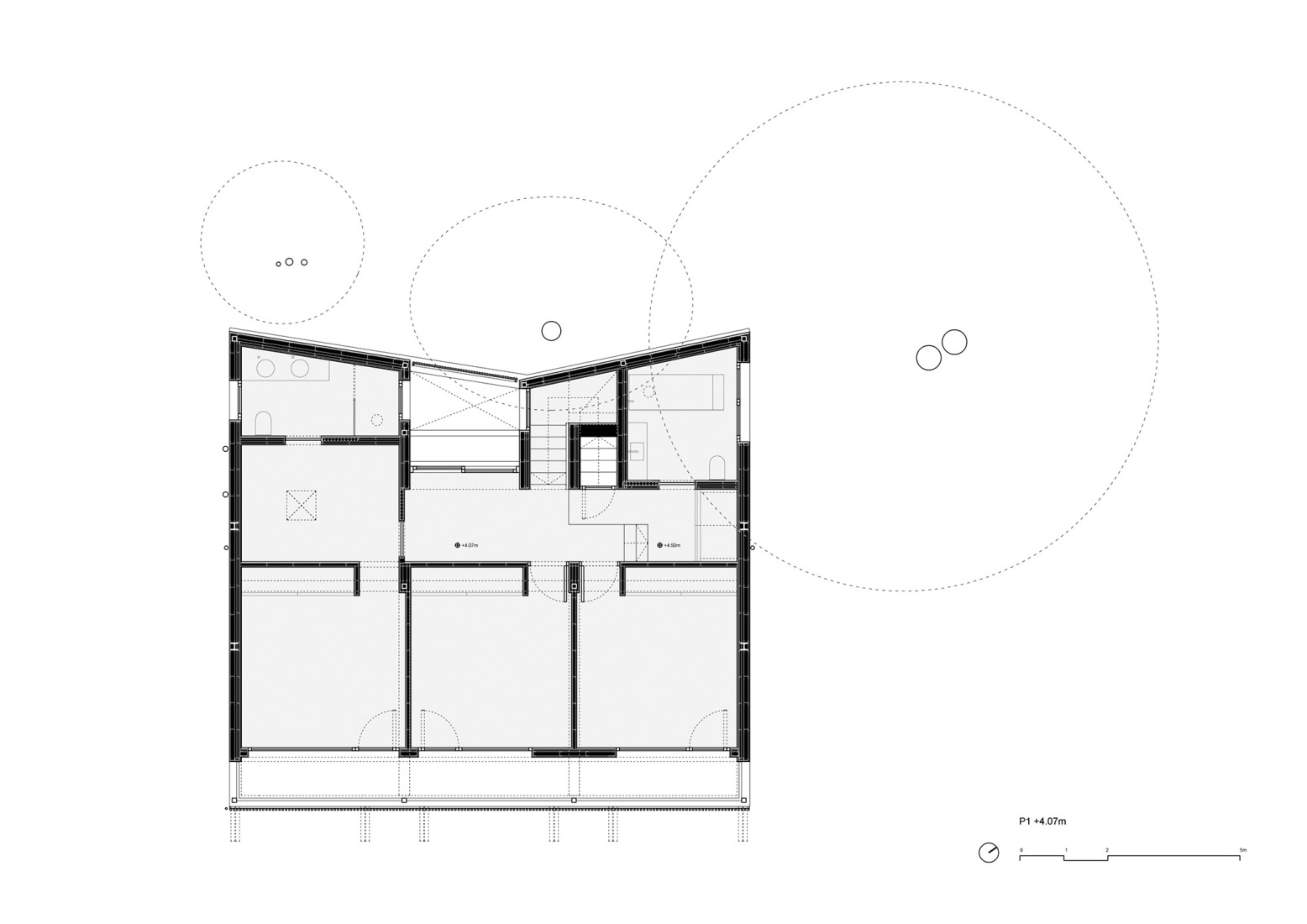 First floor plan. Creneas by DABG/deAbajoGarcia.