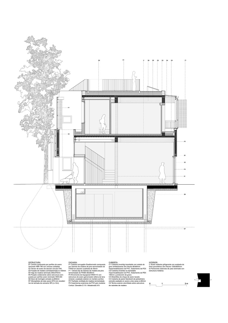 Section. Creneas by DABG/deAbajoGarcia.