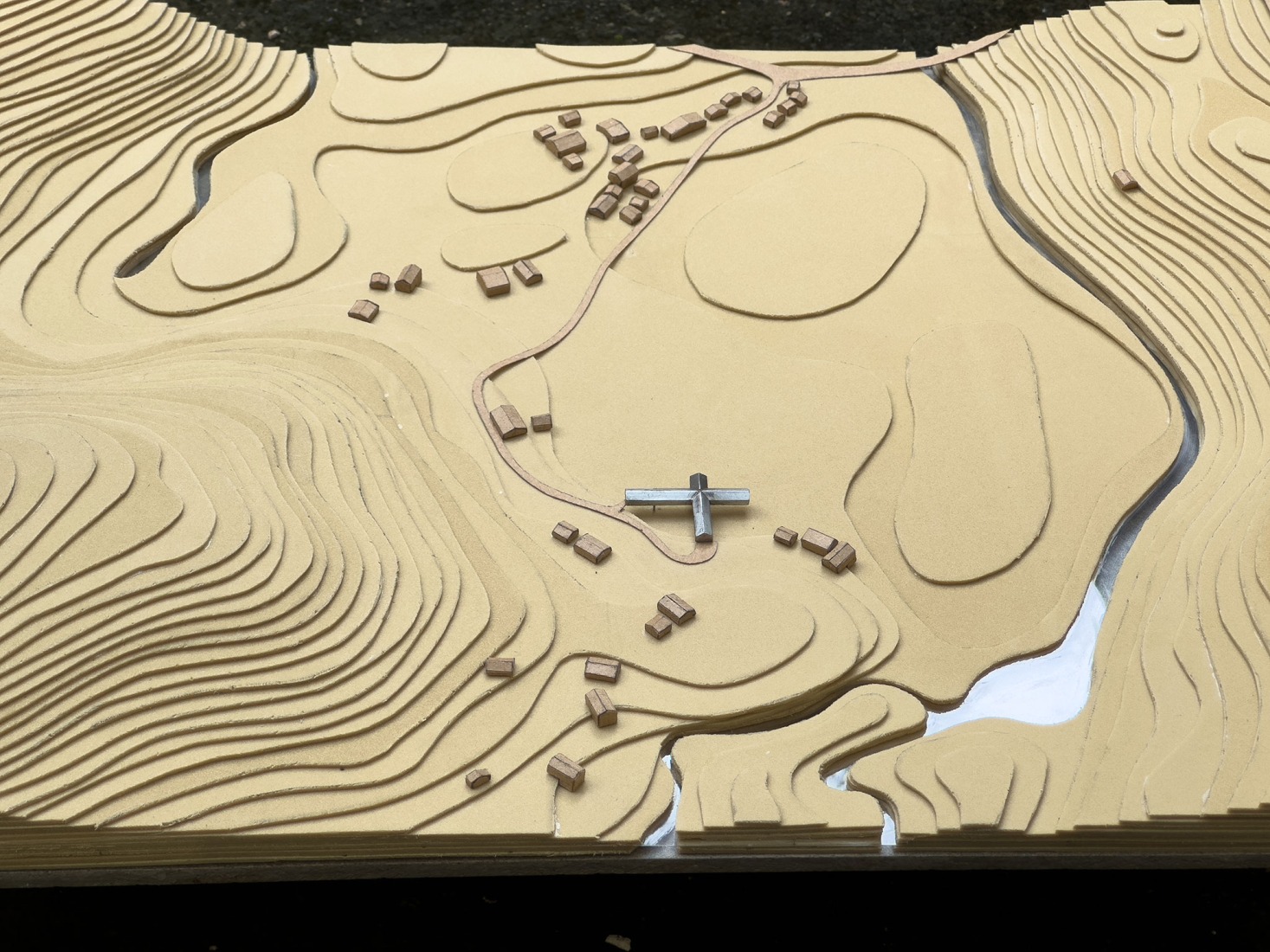 Model. Jackfruit processing unit and community centre by atArchitecture.