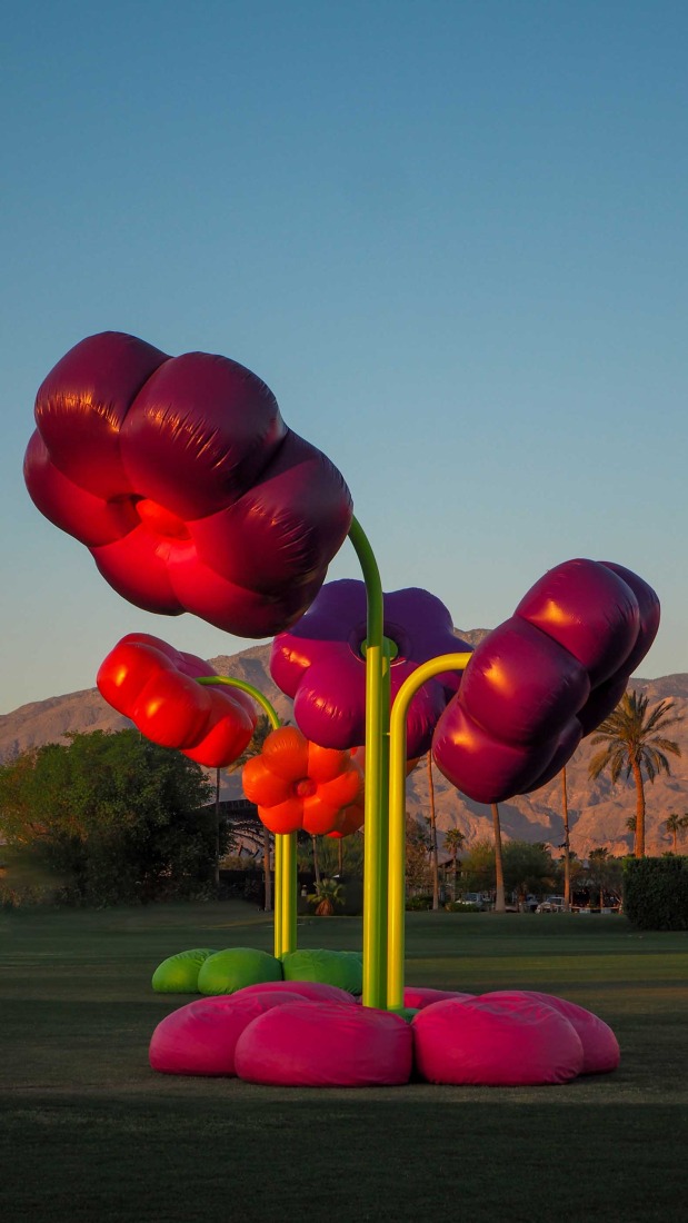 Le Grand Bouquet by Uchronia. Coachella 2025. Photograph by Lance Gerber.