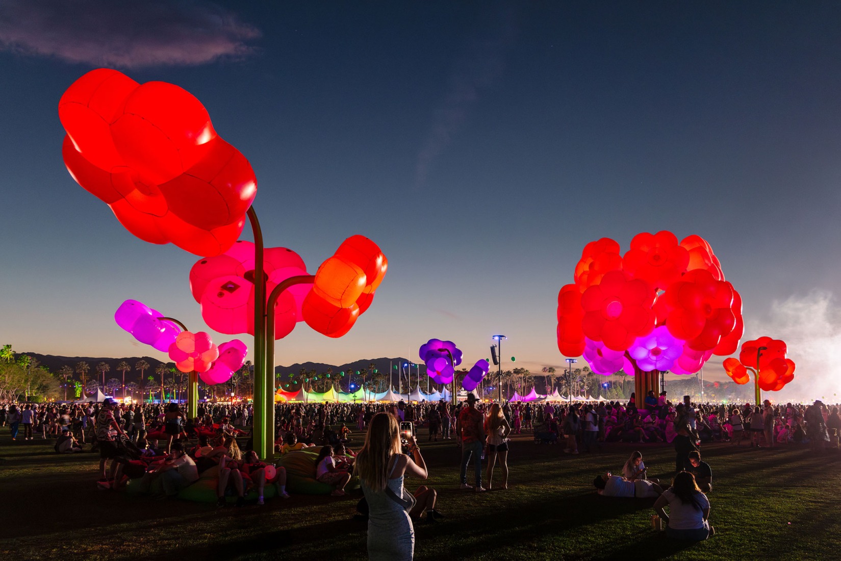 Le Grand Bouquet by Uchronia. Coachella 2025. Photograph by Lance Gerber.