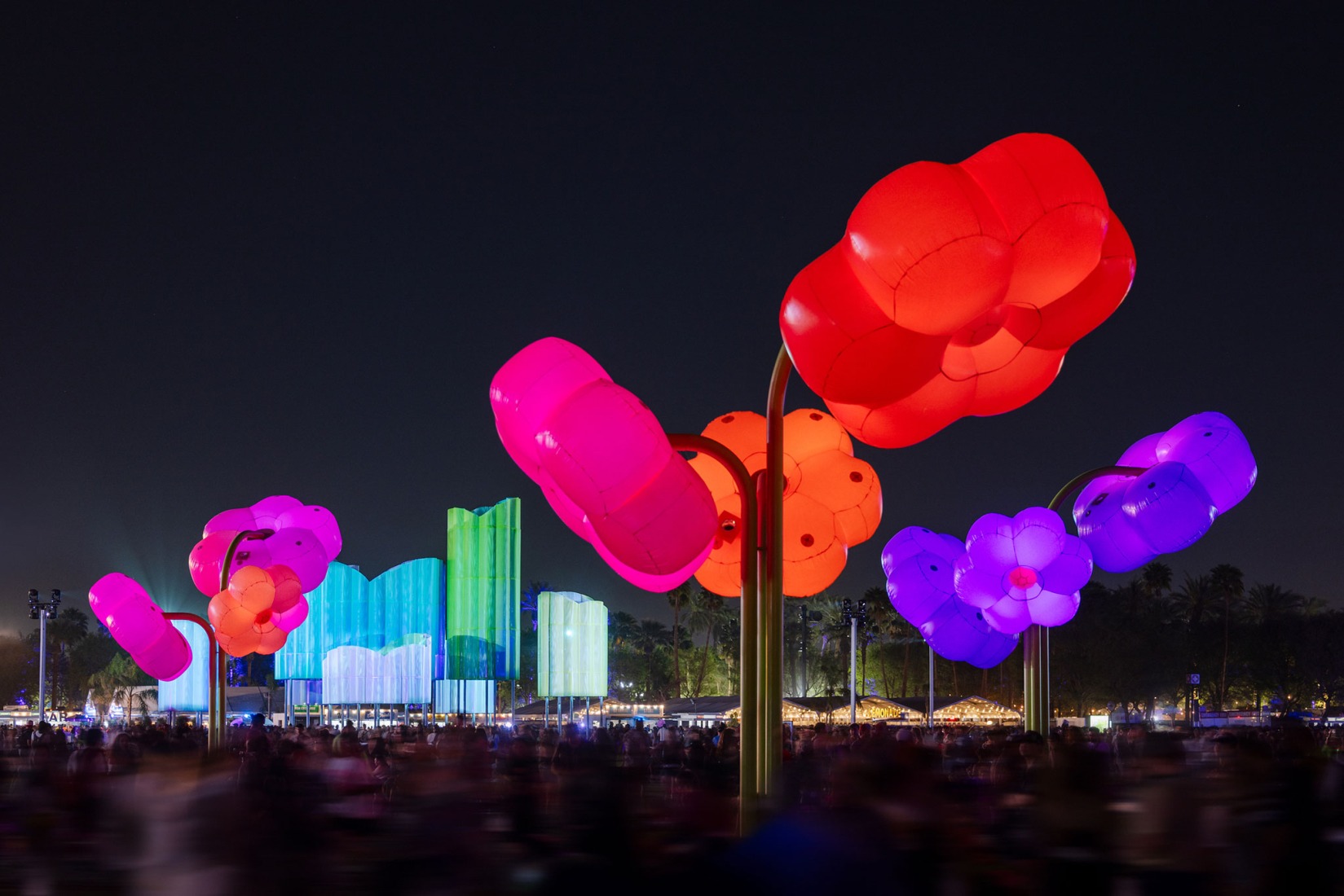 Le Grand Bouquet by Uchronia. Coachella 2025. Photograph by Lance Gerber.