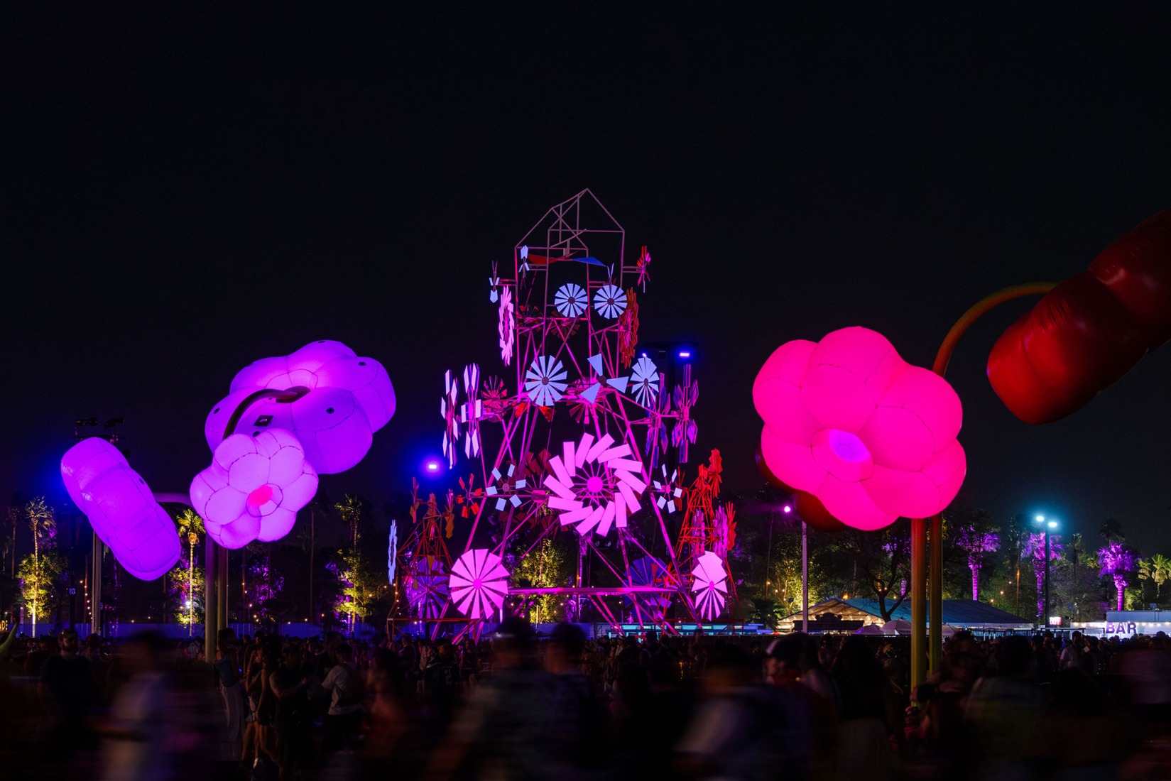 Le Grand Bouquet by Uchronia. Coachella 2025. Photograph by Lance Gerber.
