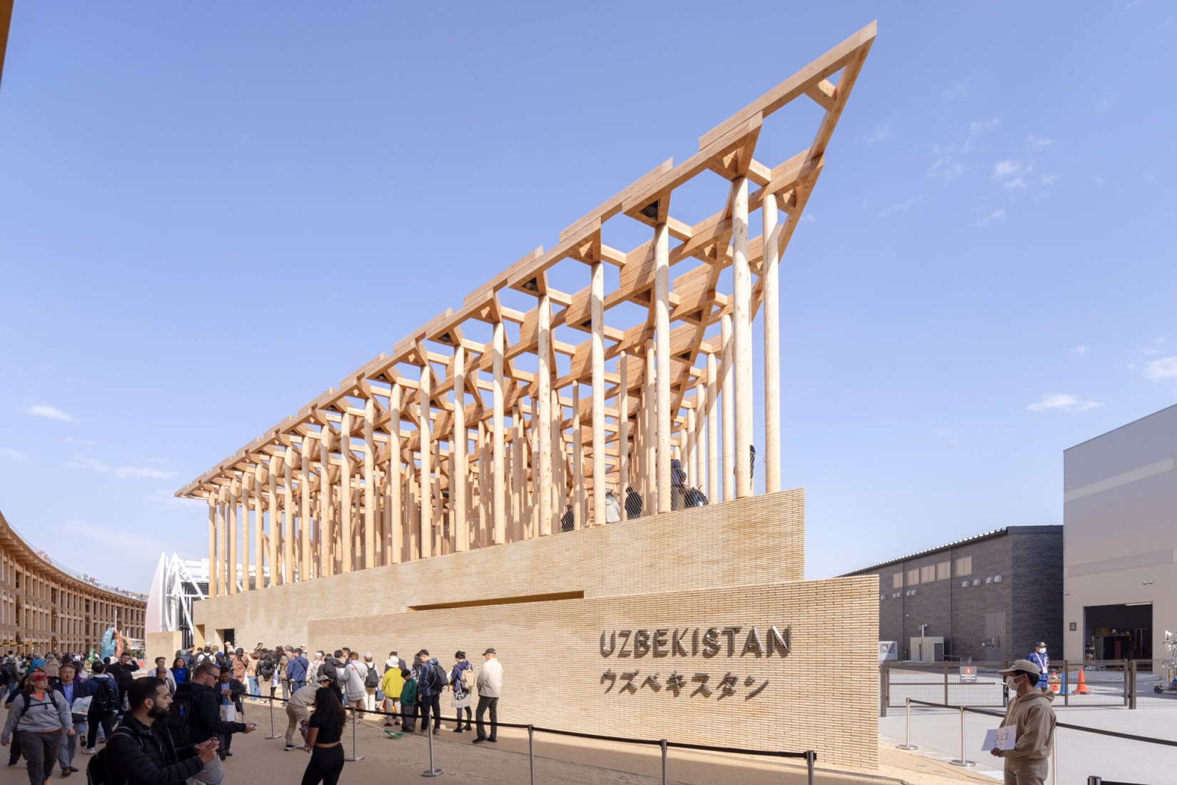 National Pavilion Uzbekistan, Expo 2025 by Atelier Brückner. Photograph by Arch-Exist. 