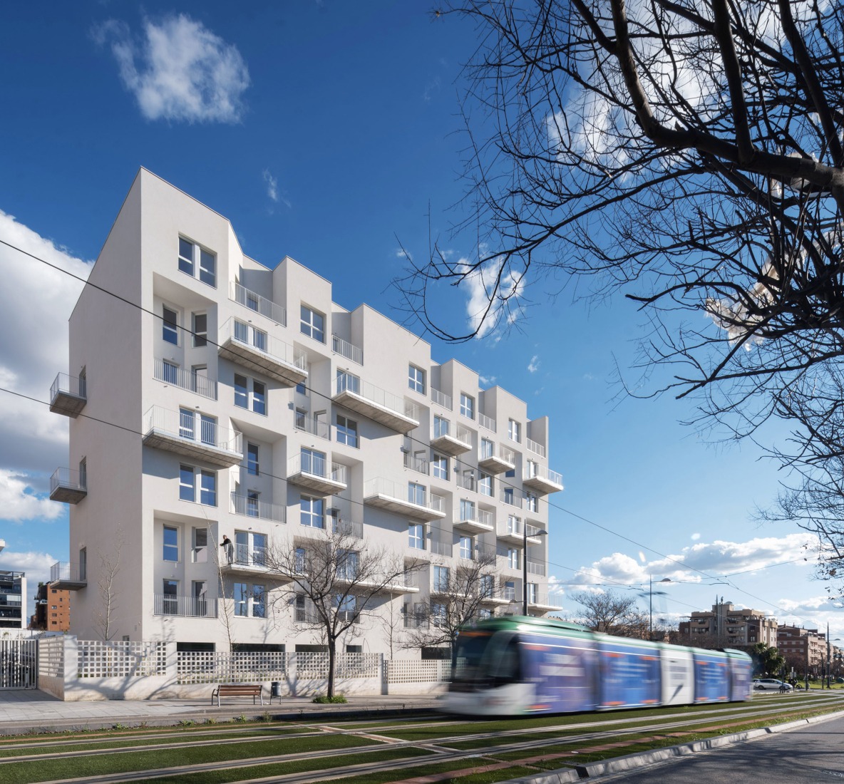 171 Rental homes, common areas, and parking by MCEA. Photograph by David Frutos Fotografía de Arquitectura.