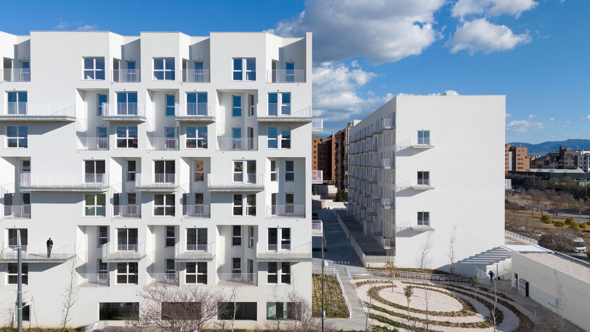 171 Rental homes, common areas, and parking by MCEA. Photograph by David Frutos Fotografía de Arquitectura.