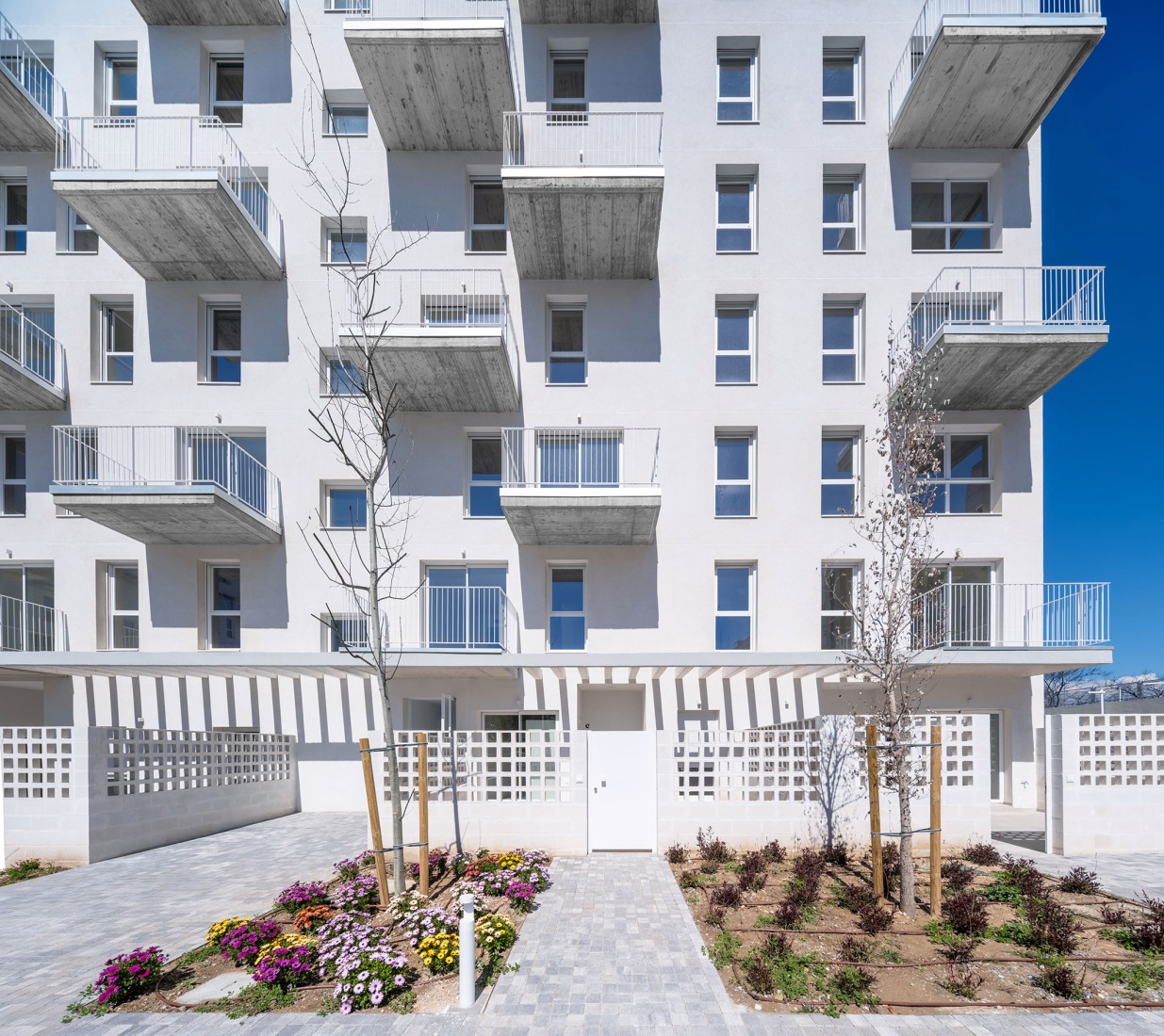 171 Rental homes, common areas, and parking by MCEA. Photograph by David Frutos Fotografía de Arquitectura.