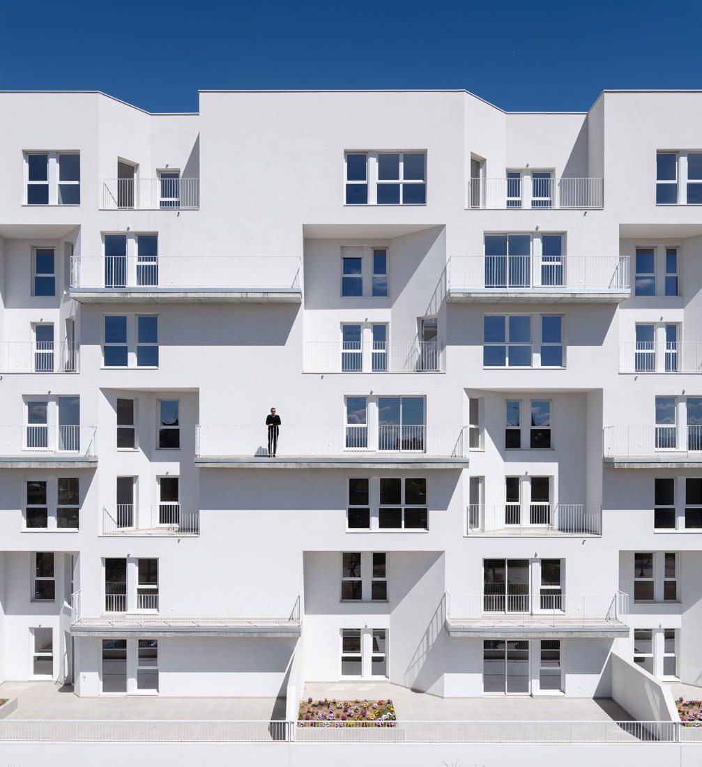 171 Rental homes, common areas, and parking by MCEA. Photograph by David Frutos Fotografía de Arquitectura.
