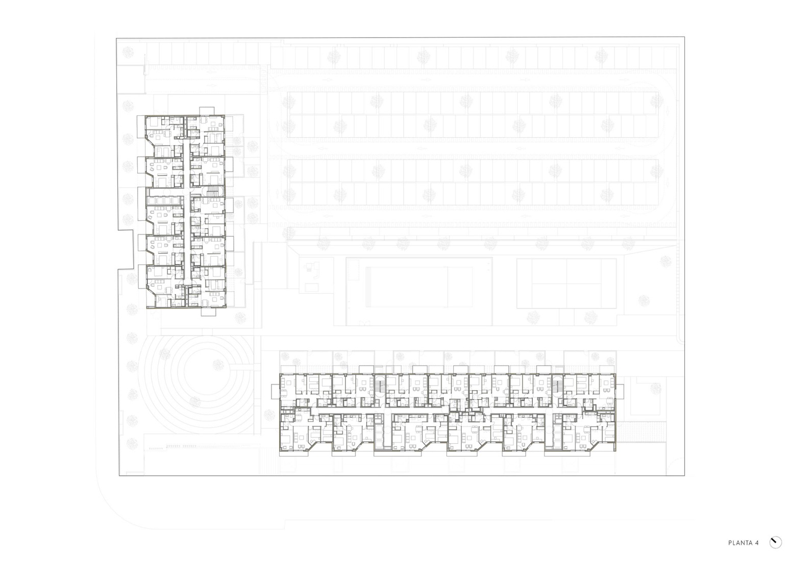 Floor plan 4. 171 Rental homes, common areas, and parking by MCEA.