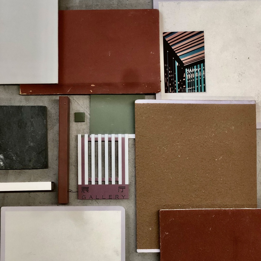 Material sample. Songzhuang Z Museum by Team_BLDG. Photograph by TEAM_BLDG.