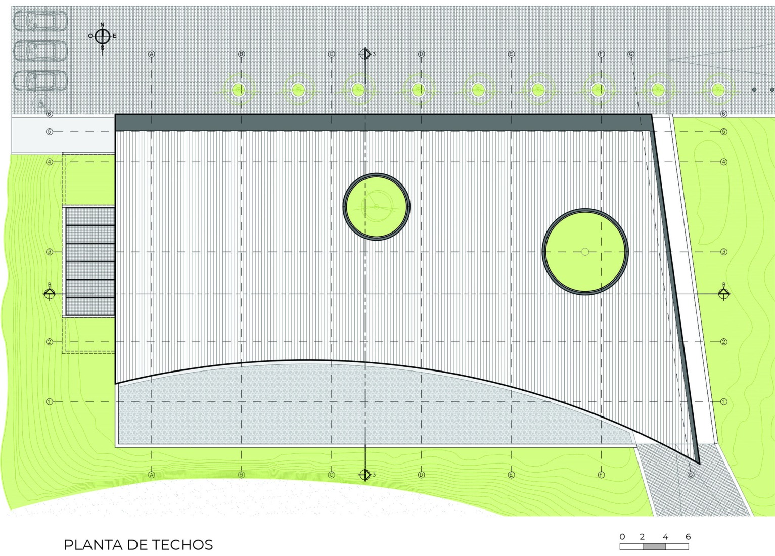 Deck plan. Judicial Morgue for the city of Vera.