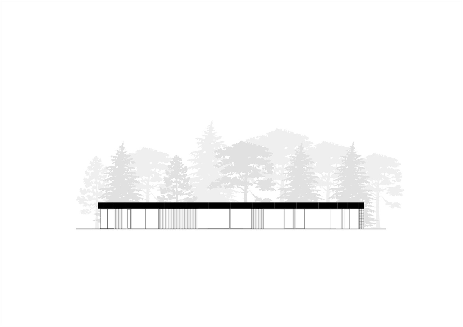 Alzado desde el jardín. Casa Banánka por Paulíny Hovorka Architects.