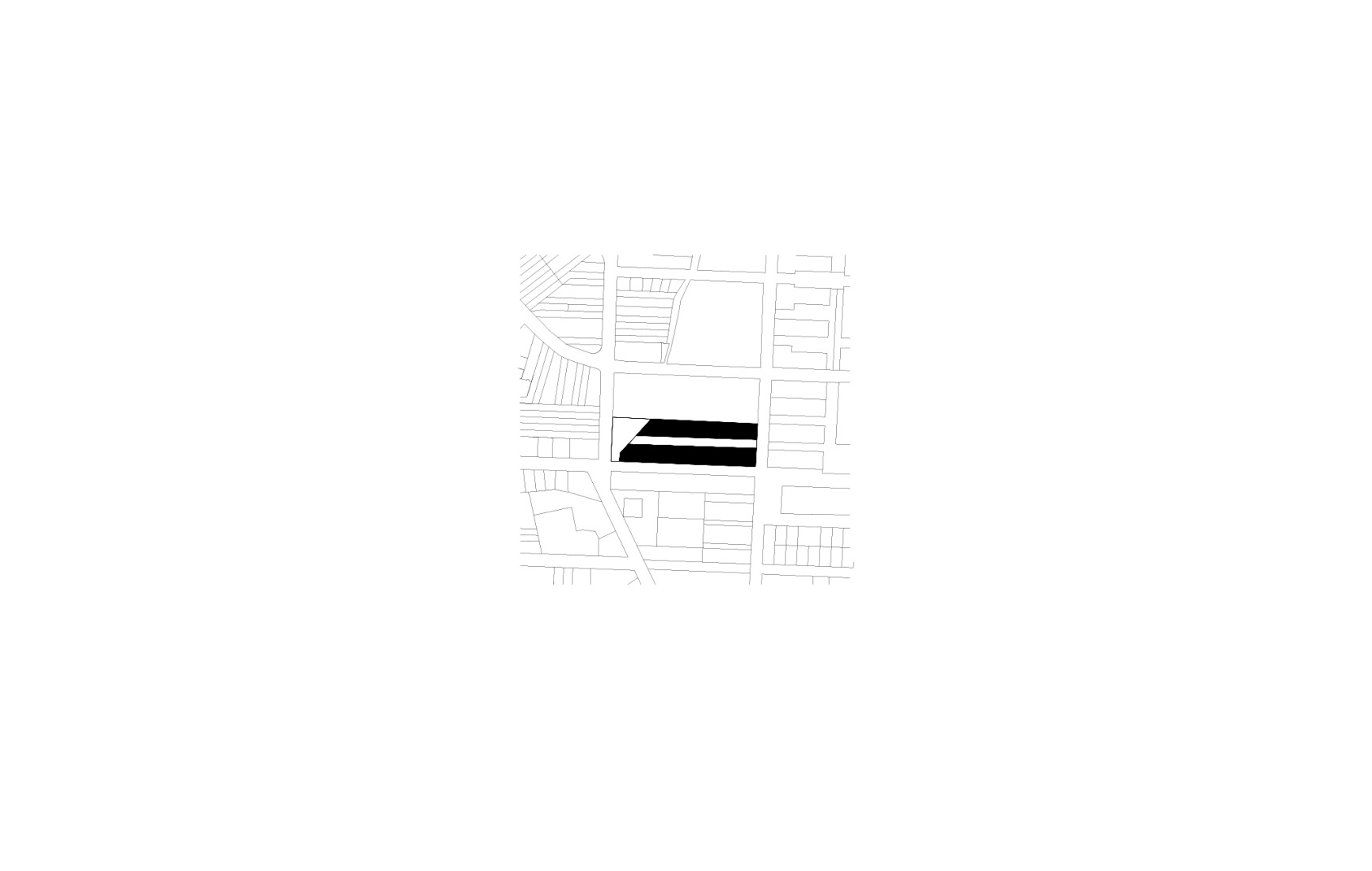 Site plan. Rehabilitation of the Vapor Cortès - Prodis 1923 by Harquitectes.