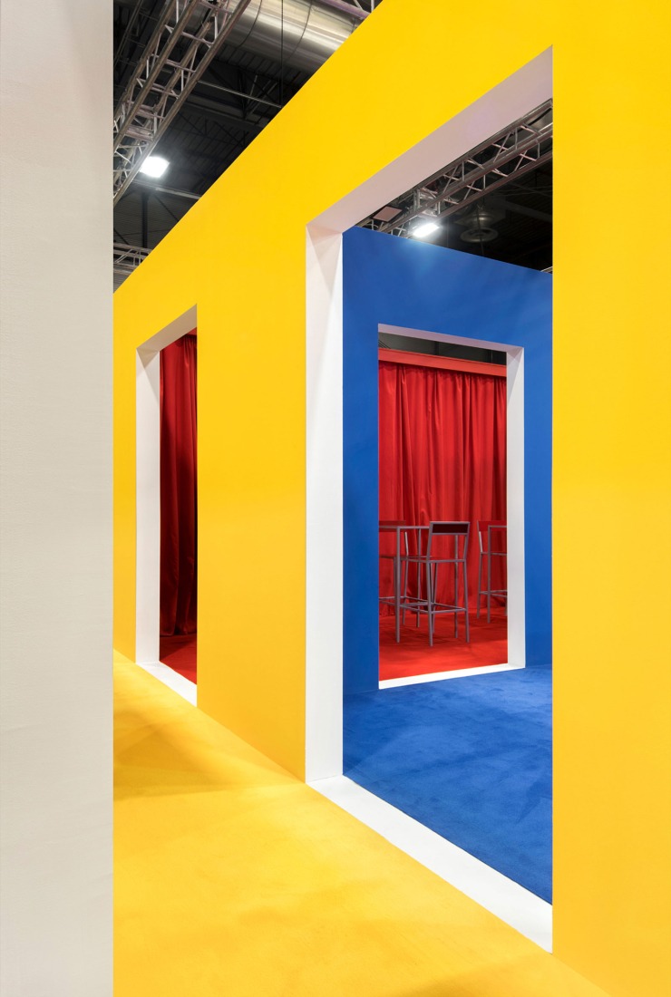 Pabellón para Barcelona en FITUR 2025 por Pineda Monedero + Jaime Prous Architects. Fotografía por Del Rio Bani.