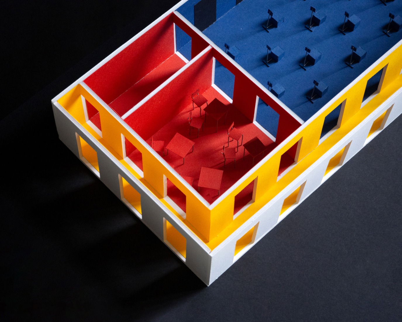 Maqueta. Pabellón para Barcelona en FITUR 2025 por Pineda Monedero + Jaime Prous Architects.