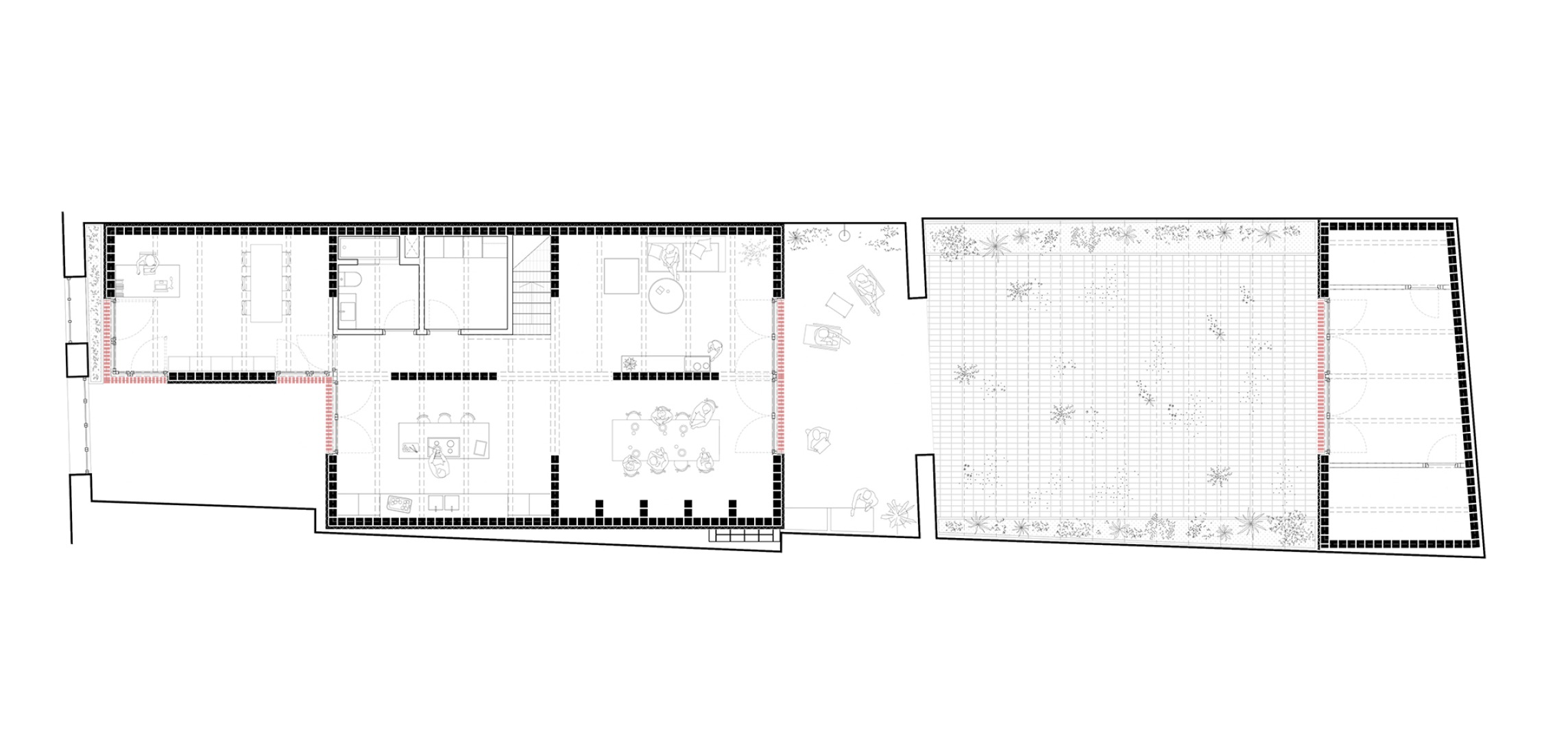 Ground floor plan. "La Sequieta" House by Lacol SCCL.