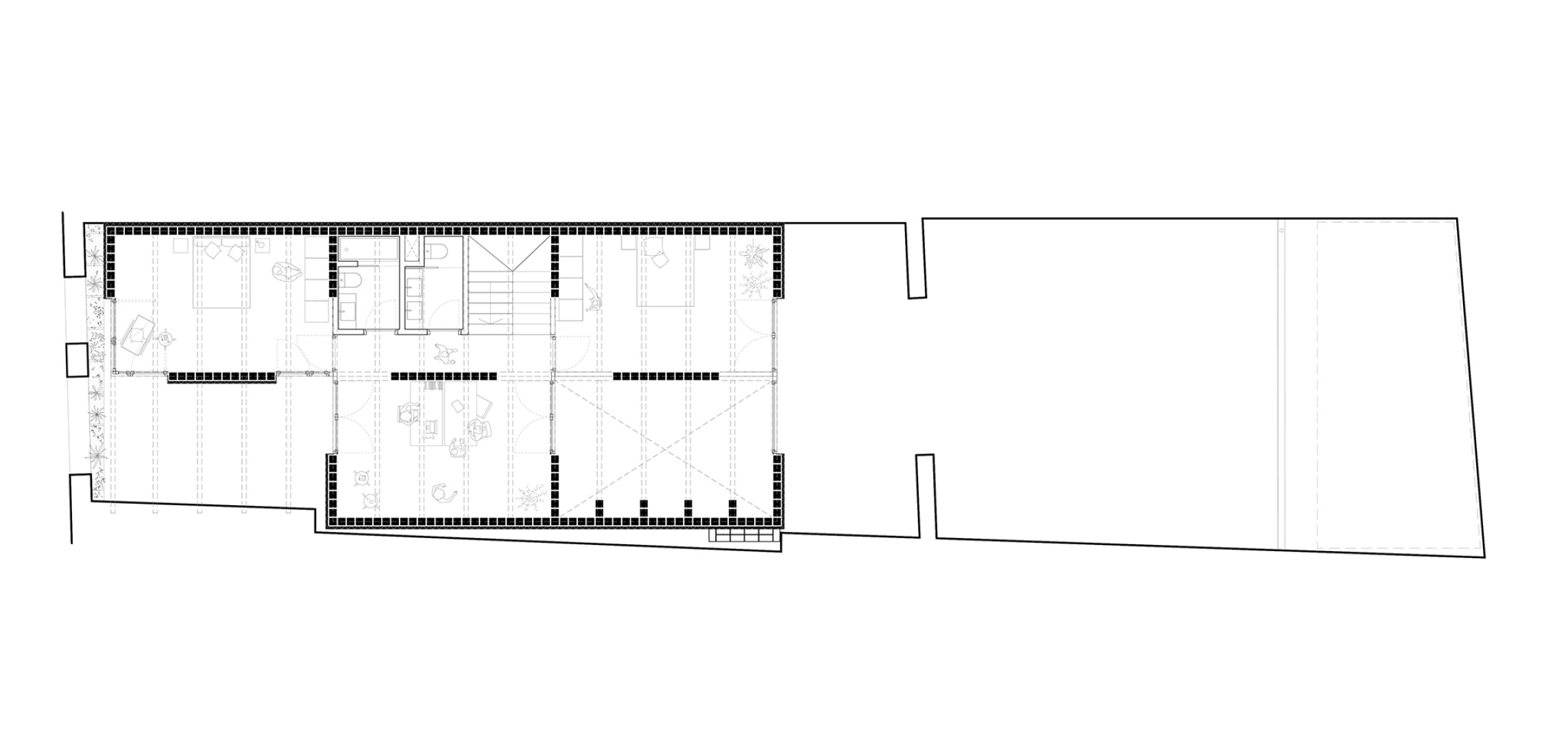 First floor plan. "La Sequieta" House by Lacol SCCL.
