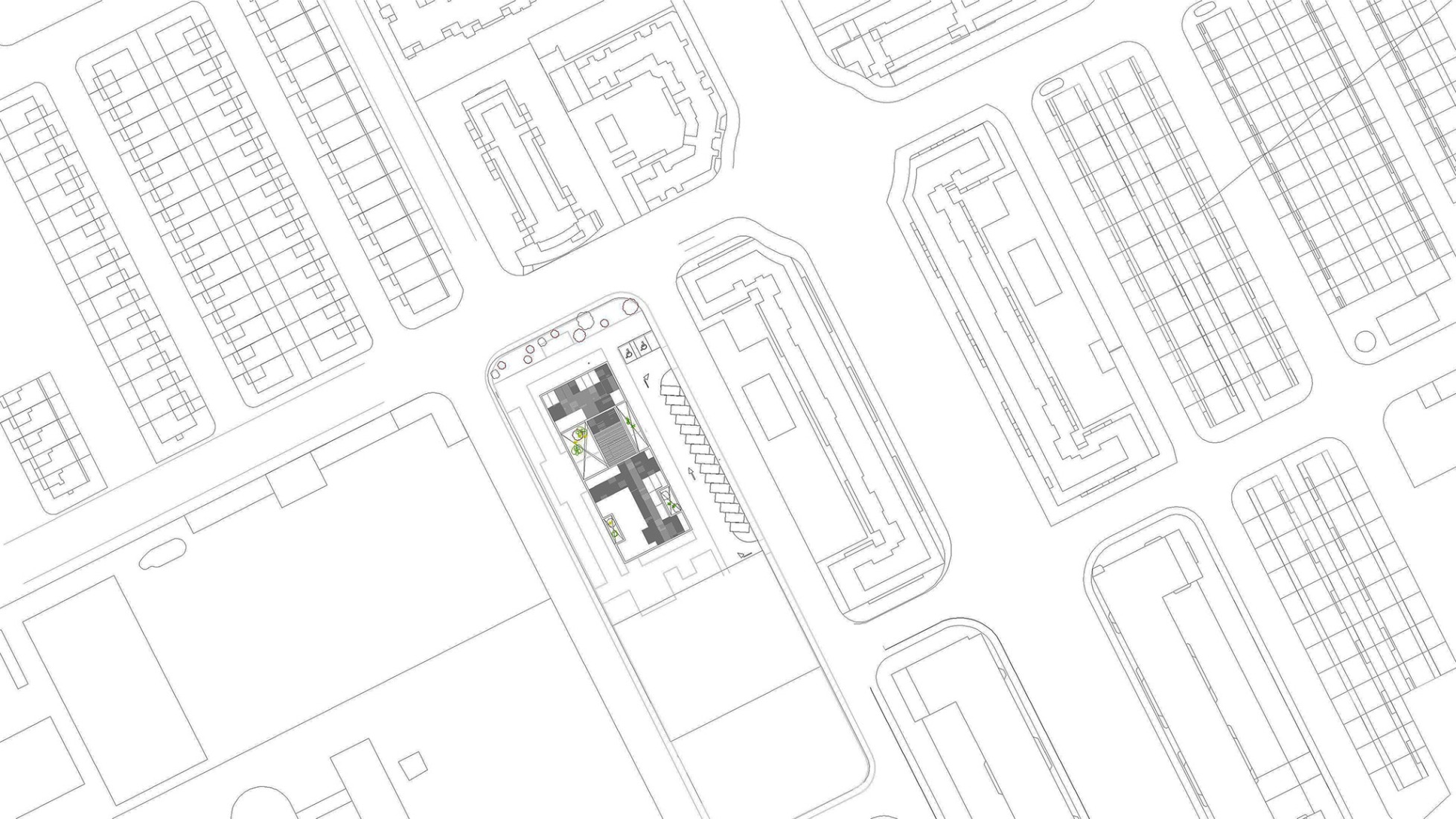 Situation plan 1. Socio Cultural Centre "El Ensanche" by Parra Arquitectos + José Miguel Useros.
