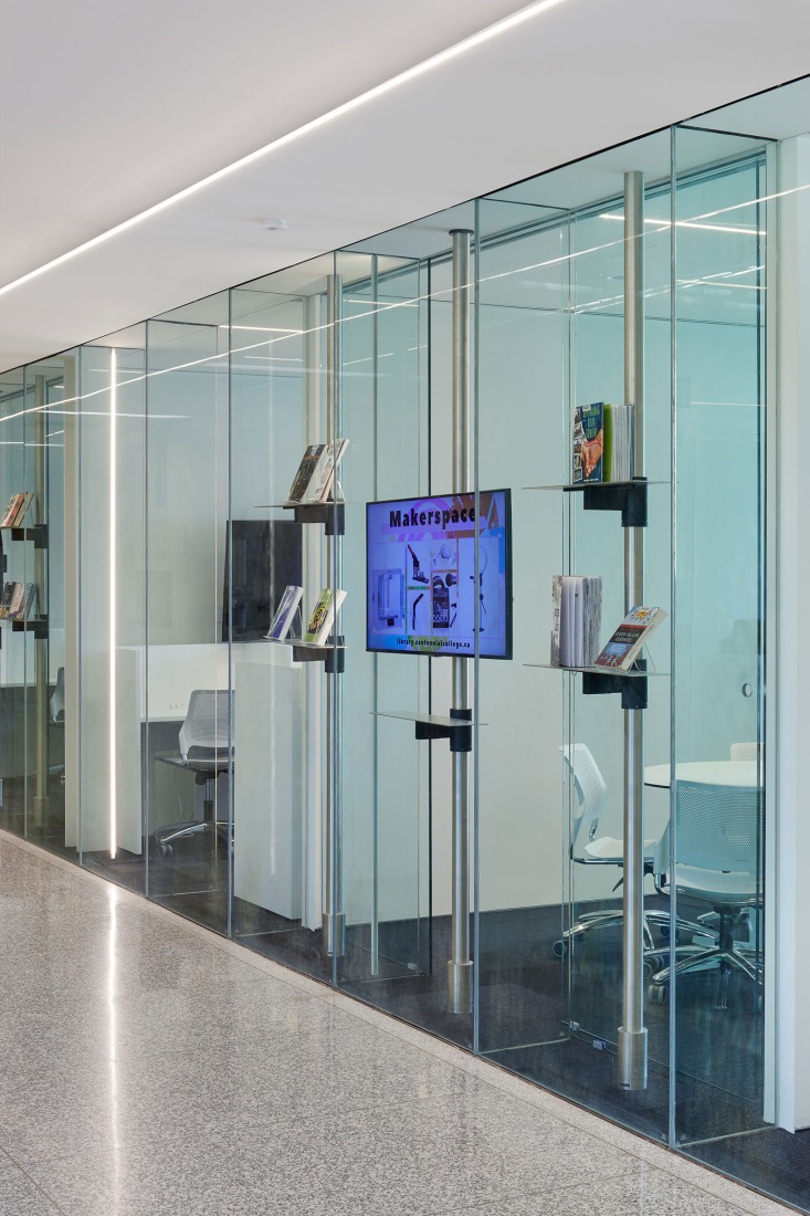 Centennial College’s Story Arts Campus Library by RDHA. Photograph by Tom Arban.