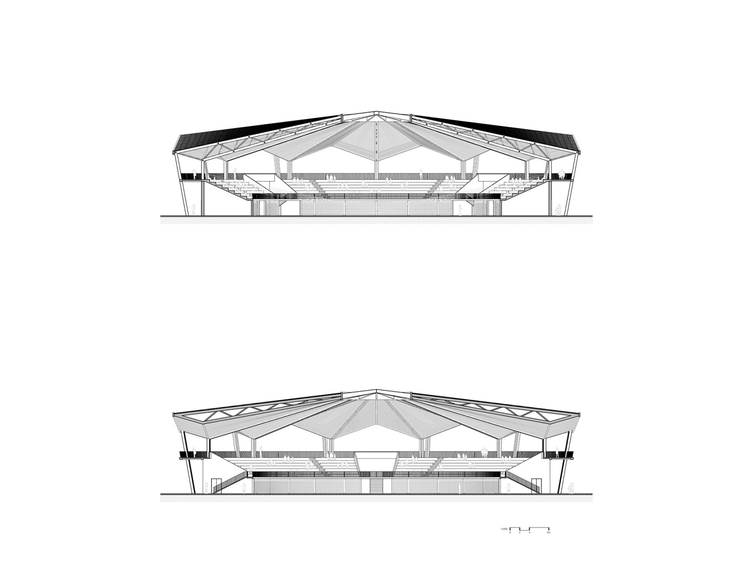 Arena. Sections. Quintana Roo Park by Aidia Studio. Arena. Sections. Quintana Roo Park by Aidia Studio.