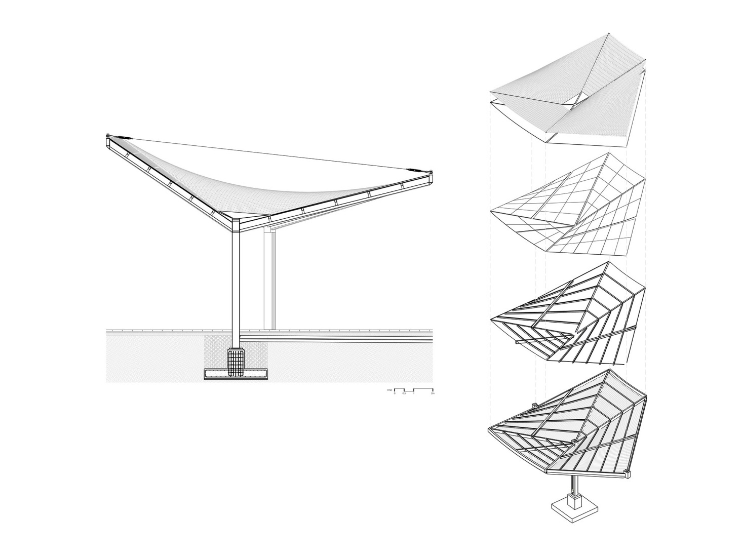 Pavilion. Roof details. Quintana Roo Park by Aidia Studio. Pavilion. Roof details. Quintana Roo Park by Aidia Studio.