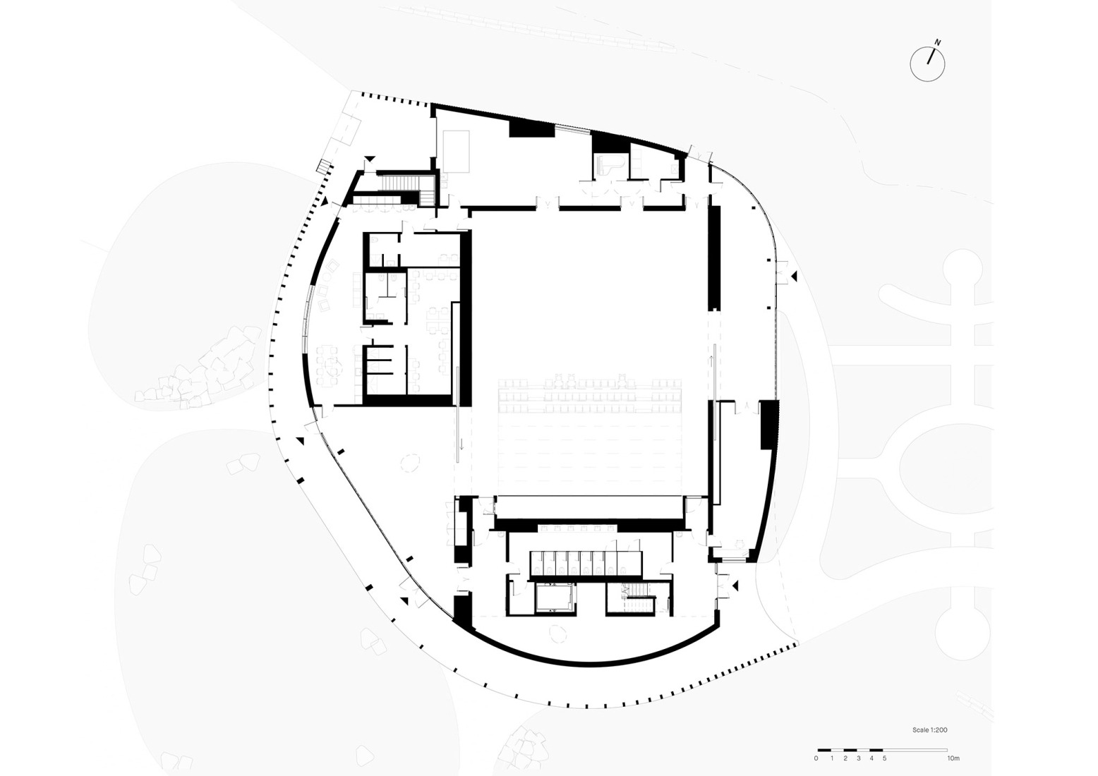 Planta baja. Teatro Doris Theatre por Mecanoo.