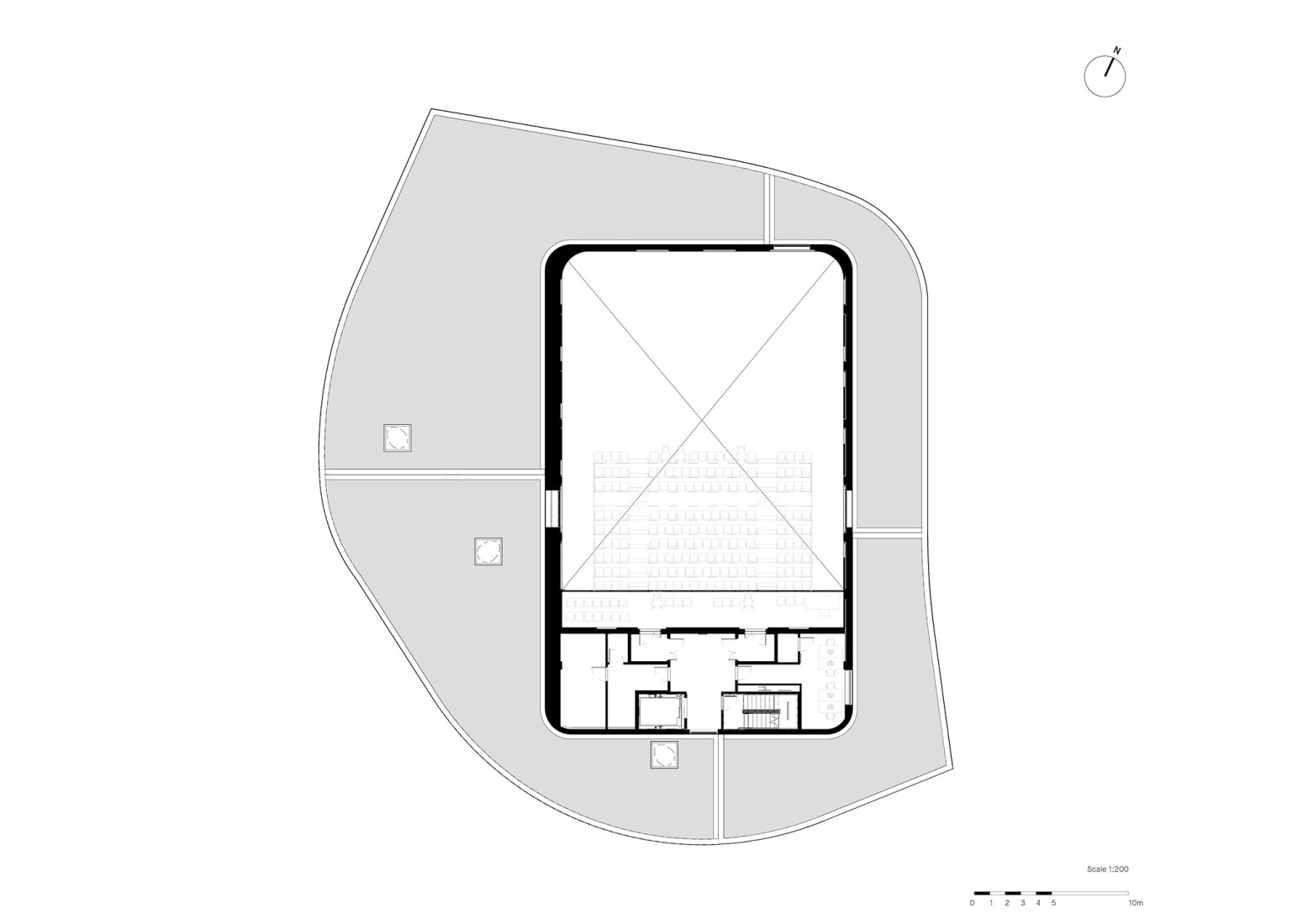 Entreplanta. Teatro Doris Theatre por Mecanoo.