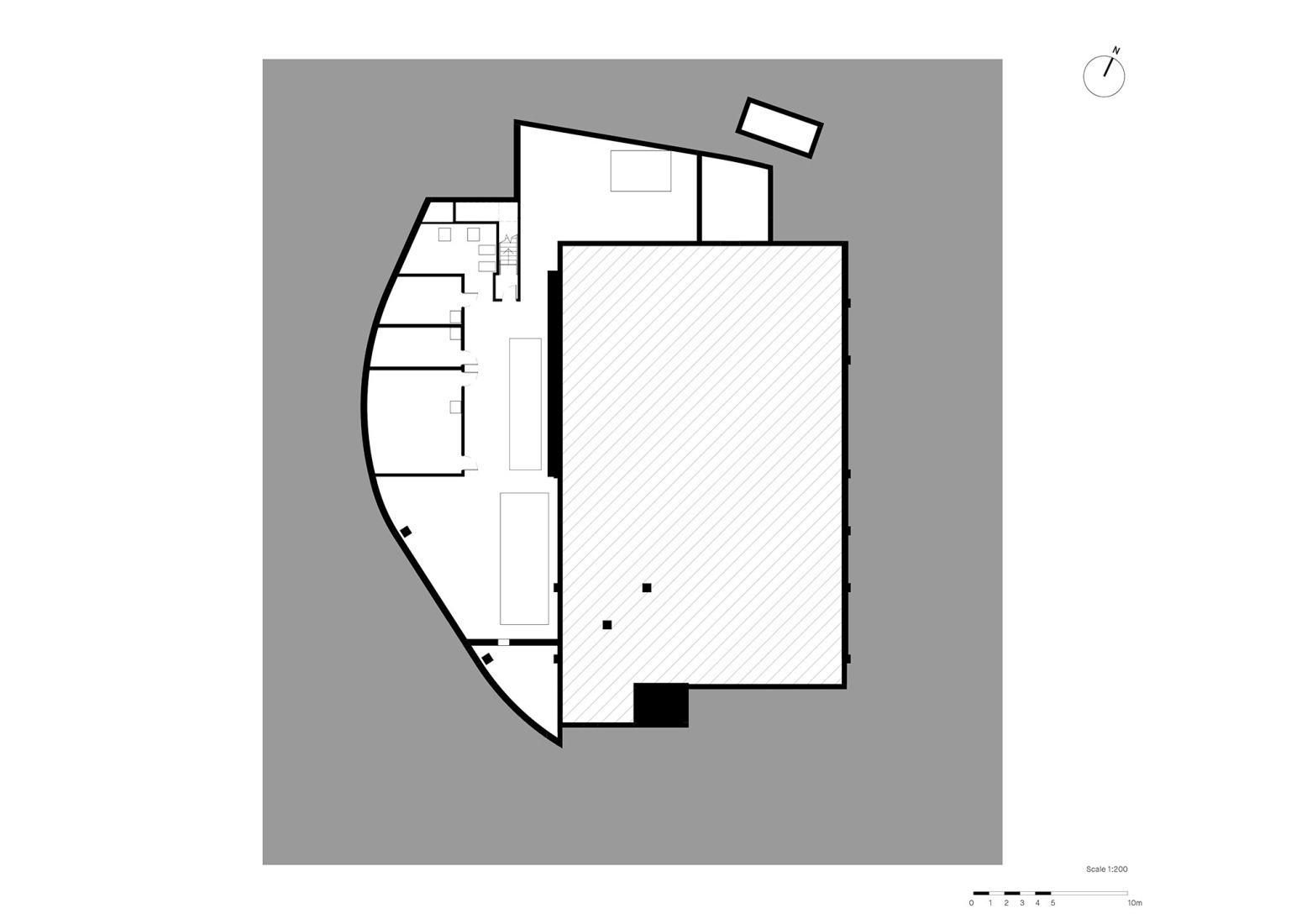 Planta sótano. Teatro Doris Theatre por Mecanoo.