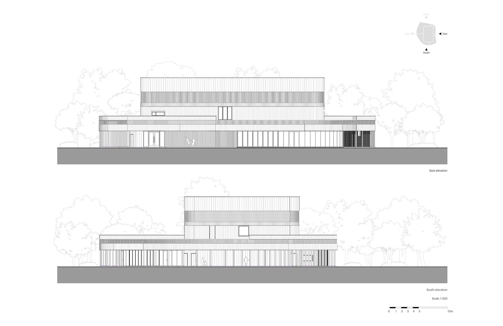 Alzados. Teatro Doris Theatre por Mecanoo.