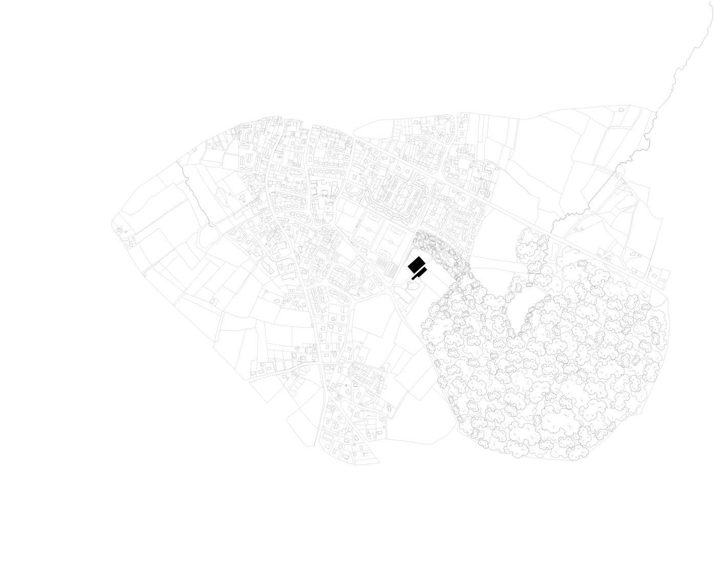 Plano de situación. Complejo Deportivo Y Cultural Josephine Baker - Marie-Jose Perec por Onze04.