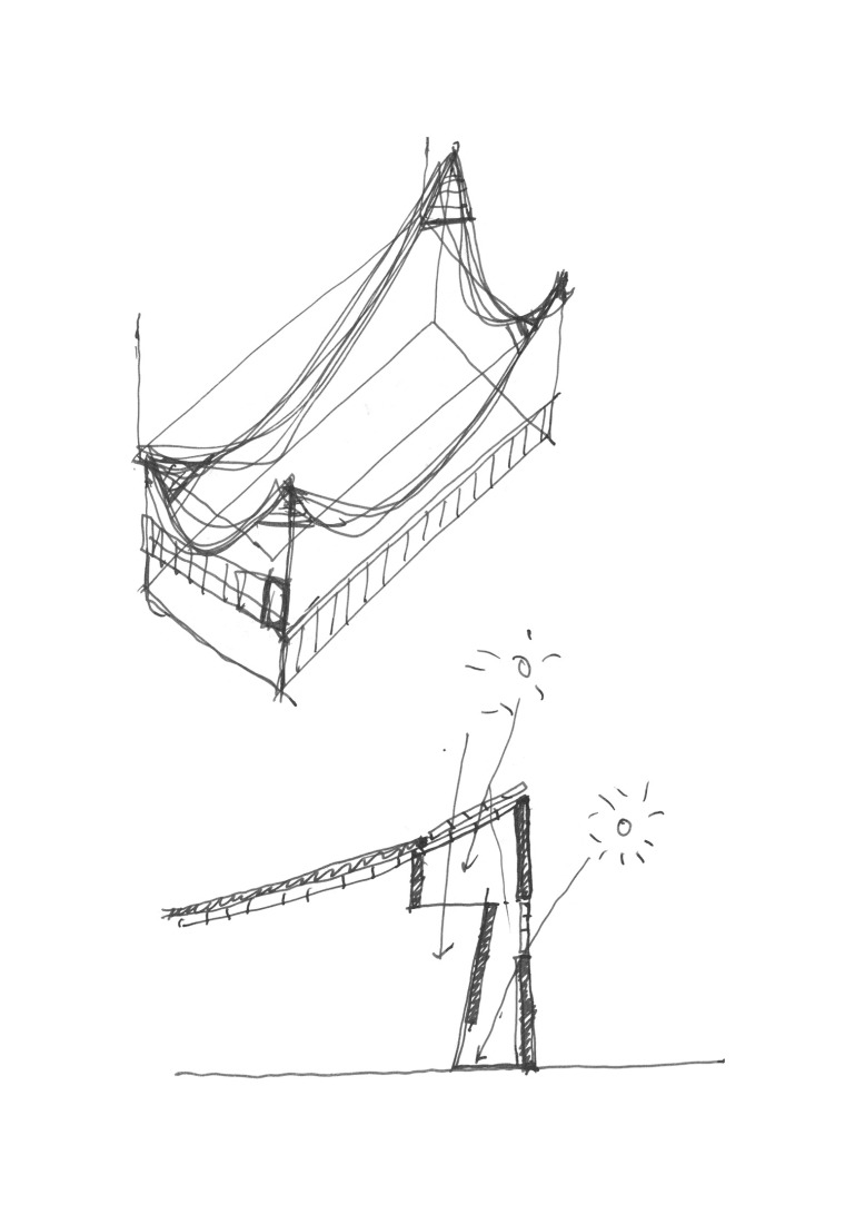 Croquis. Complejo Deportivo Y Cultural Josephine Baker - Marie-Jose Perec por Onze04.