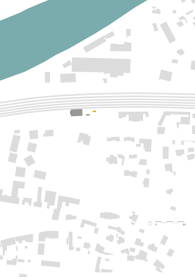 Plano de situación. Drevak por Sodomka Sodomková Architekti.