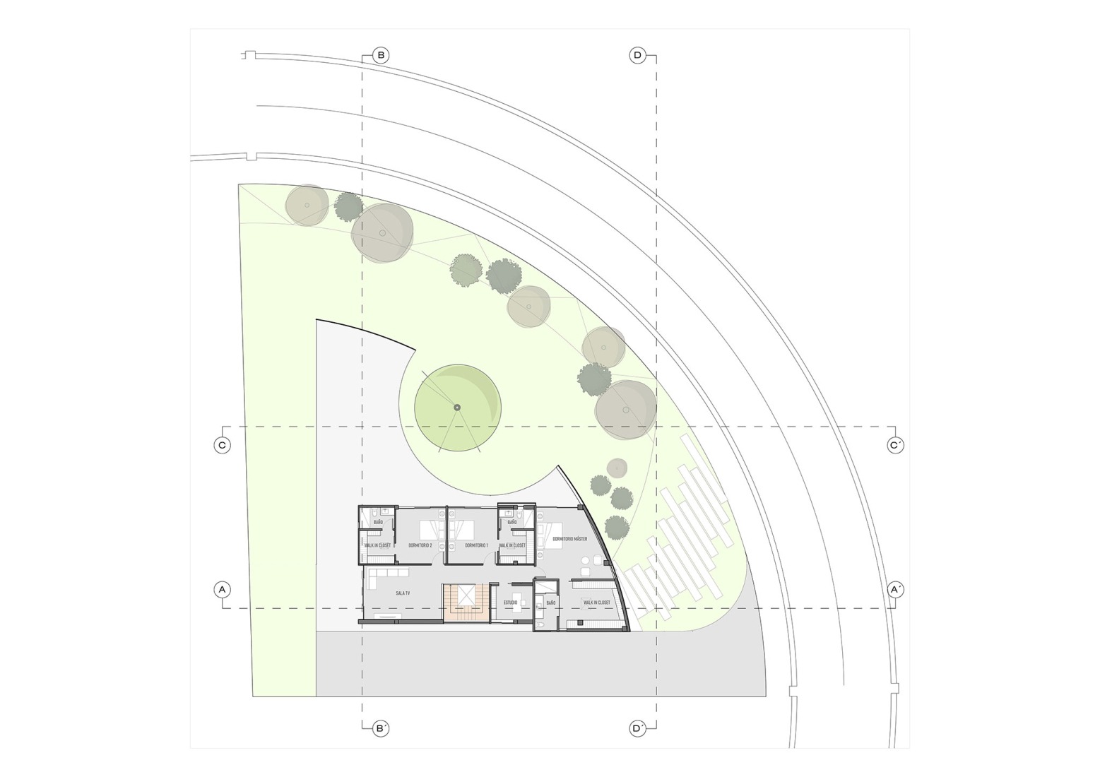 First floor. Casa Riba by TEC Taller EC. First floor. Casa Riba by TEC Taller EC.