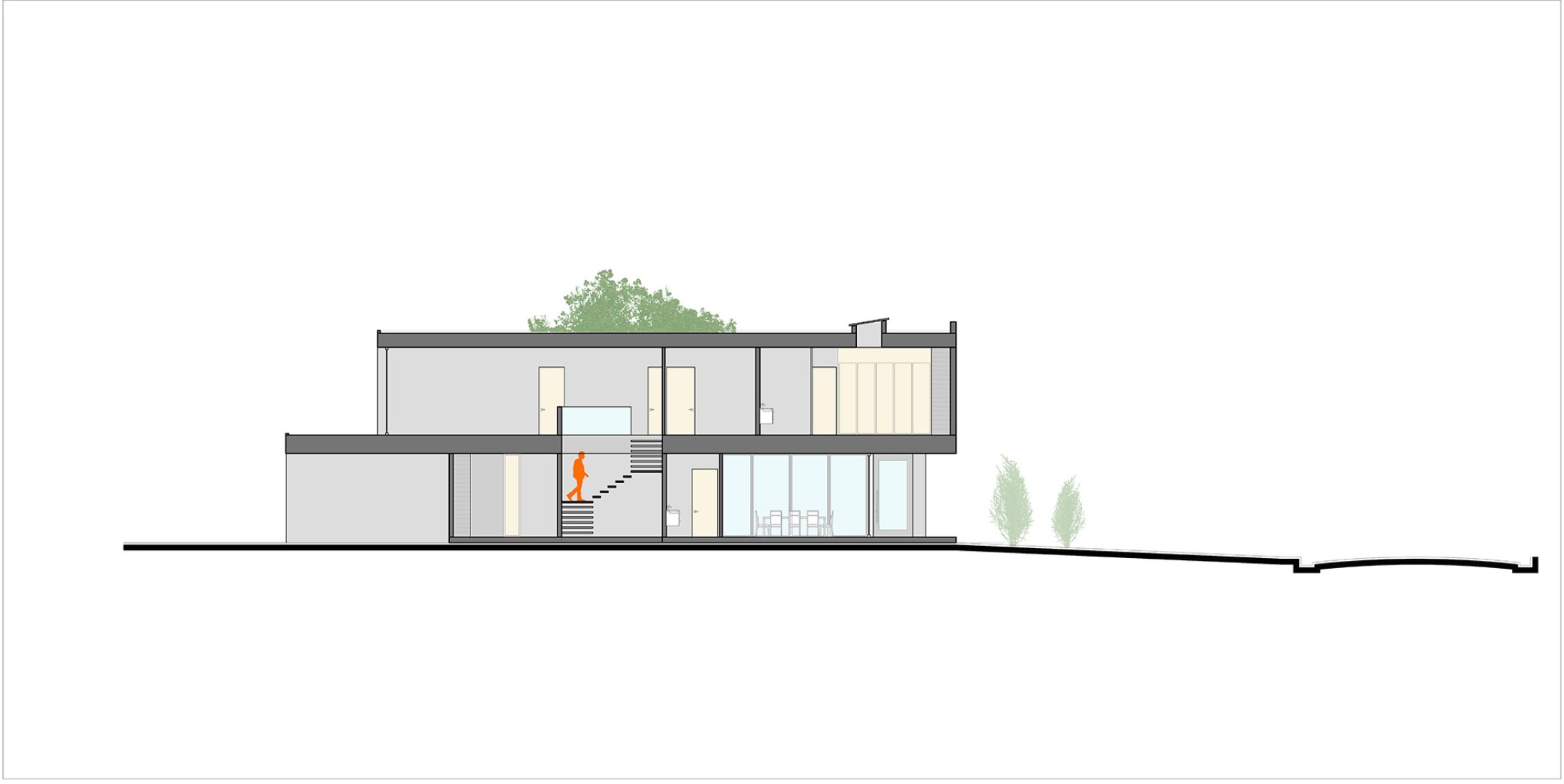 Section. Casa Riba by TEC Taller EC. Section. Casa Riba by TEC Taller EC.