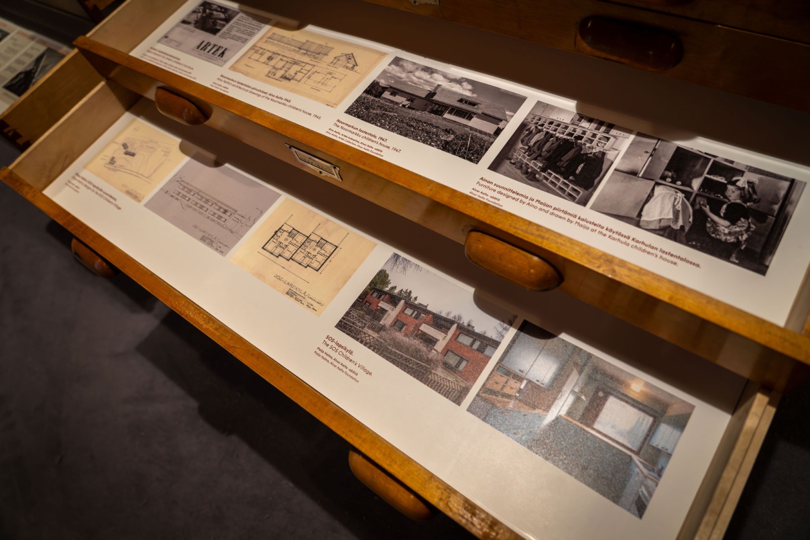 Exposición permanente del Finlandia Hall de Helsinki. Fotografía por Kusti Manninen.