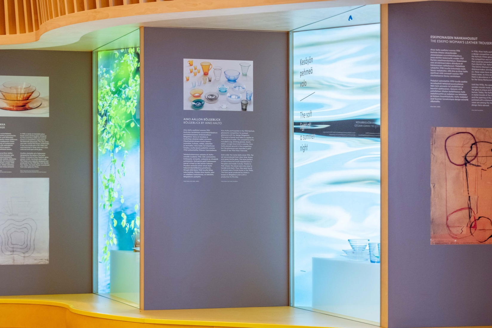Exposición permanente del Finlandia Hall de Helsinki. Fotografía por Kusti Manninen.