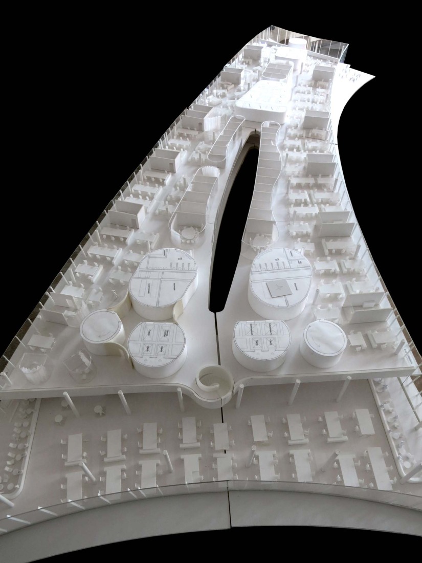Model. Lombard Odier New Headquarters by Herzog & de Meuron. 