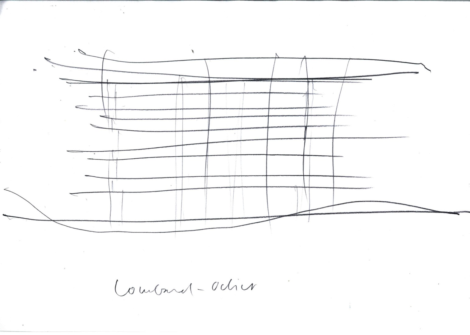 Croquis. Lombard Odier New Headquarters by Herzog & de Meuron. 